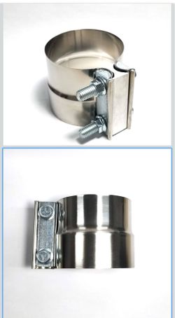 4" Stainless SS304 Preformed Lap Joint Exhaust Band Clamp