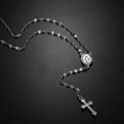 Necklace Rosary Cross 3 Colors