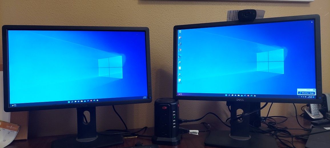 Dual Dell Monitors 24 Inch for Sale in Magnolia, TX - OfferUp
