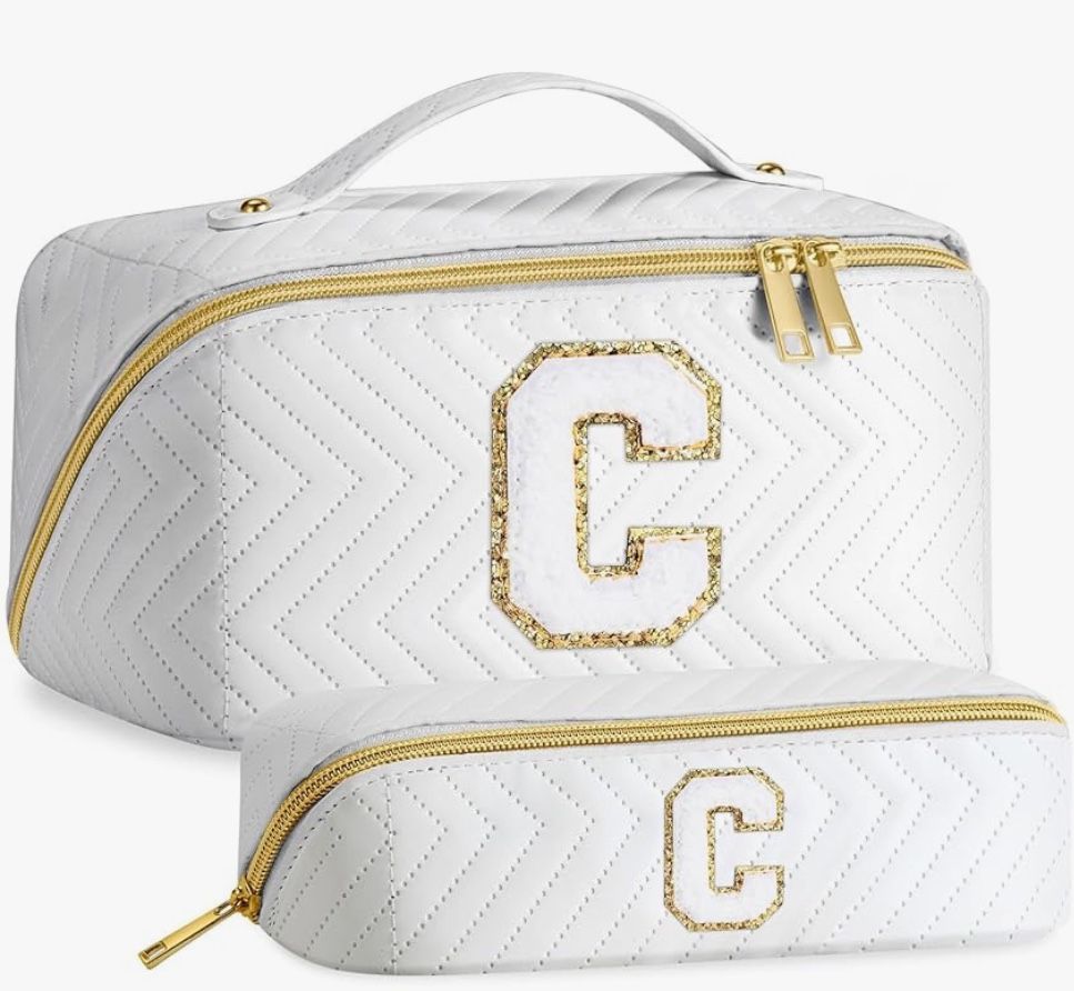 Personalized Gifts for Women, Initial(C) Makeup/cosmetic brush bag