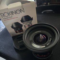 12mm f2.0 Sony emount Rokinon Samyang lens
