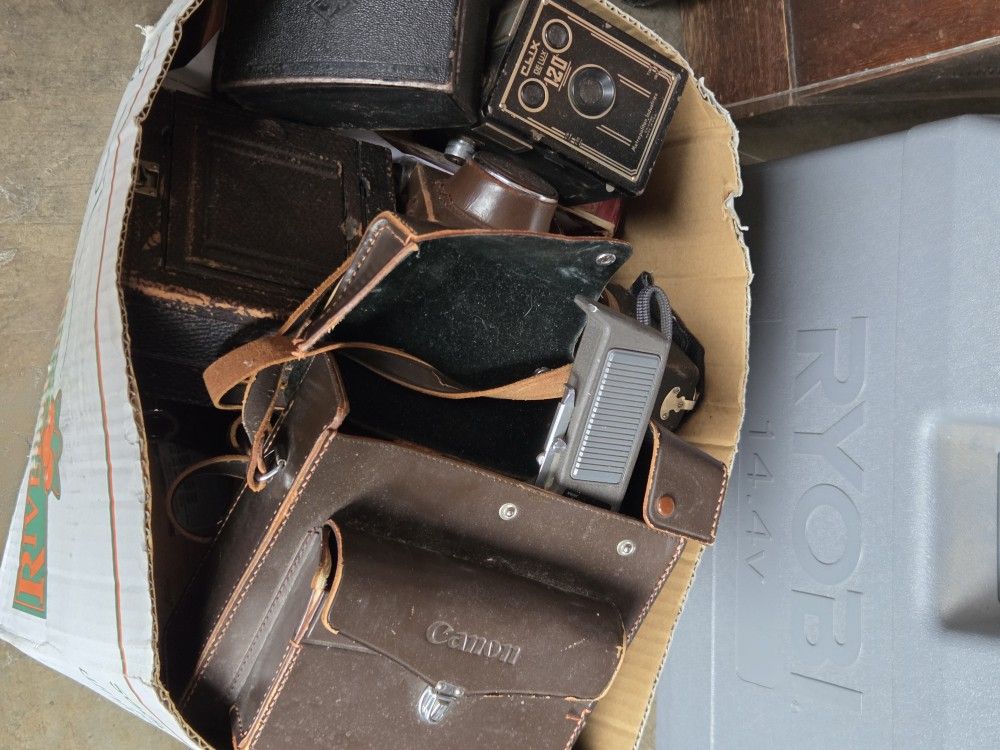 Vintage Camera Lot Box