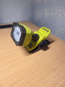 Ryobi USB Lithium Cordless Magnetic Clamp Light Kit with 2.0 Ah Battery and Charging Cable