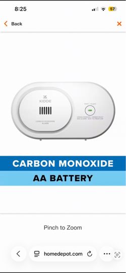Alarma de monoxido de carbono/ Carbon monoxide alarm