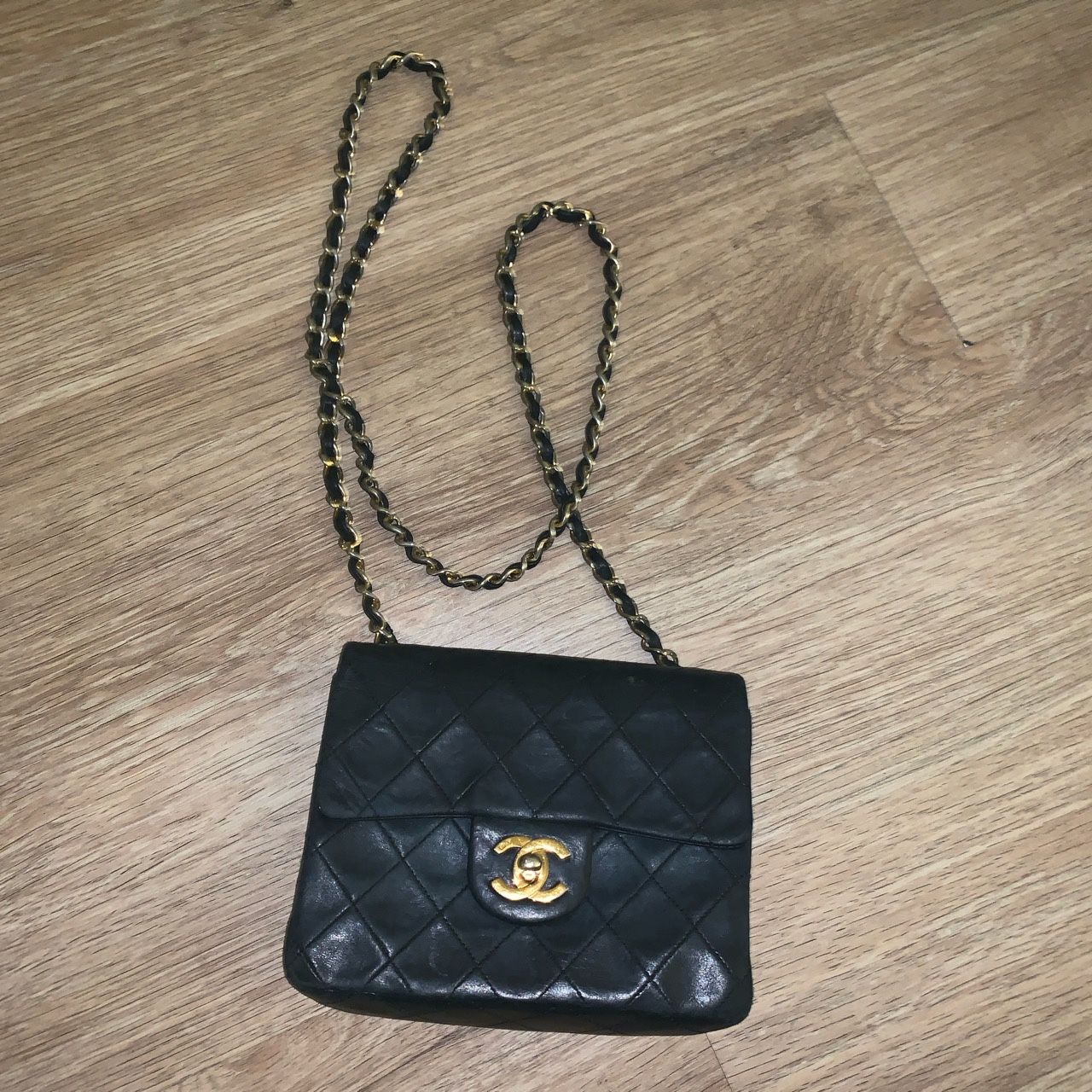 Vintage rope chain Chanel bag