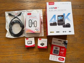 VIOFO A329S 3CH 4K Dash Cam Full Bundle – Brand New Open Box | Hardwire + 256GB + Remote – $500 OBO