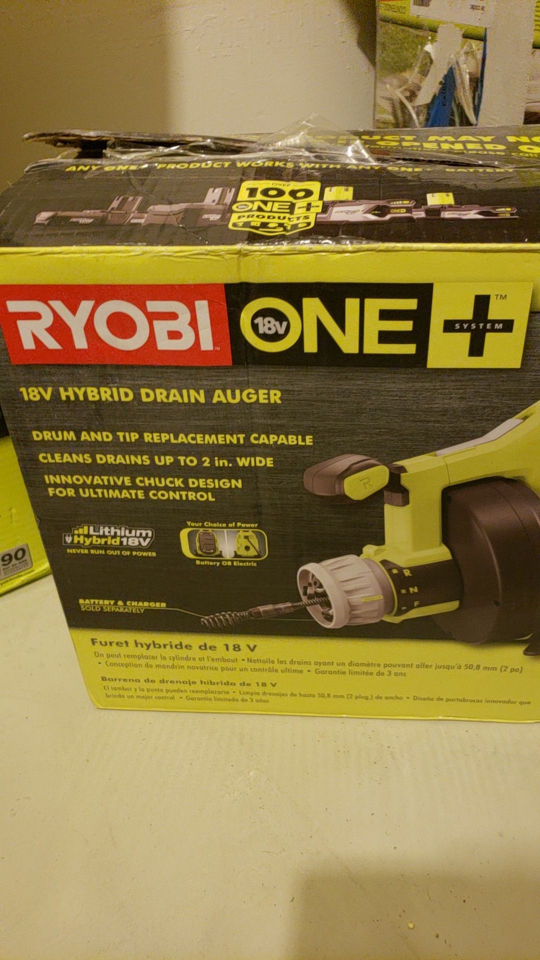 18v hybrid drain auger