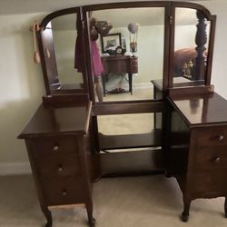 Antique Dresser With Mirror