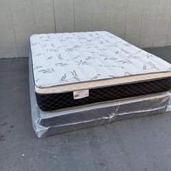 BRAND NEW PILLOW TOP MATTRESSES ✅ COLCHONES NUEVOS PILLOW TOP 💯‼️ QUEEN SIZE $150 ❌ $210 With Box Spring FULL SIZE $140❌ $200 With Box Spring💥