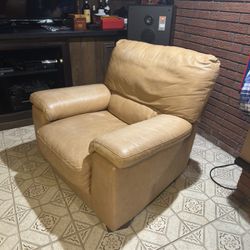 Leather Recliner Sofa