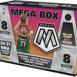 2020-21 NBA Mosaic Basketball Target Mega Box