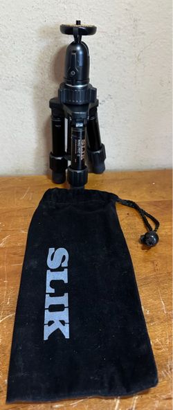 SLIK Mini-Pro III Compact Portable Travel Table-Top Camera Tripod w/Ball Head