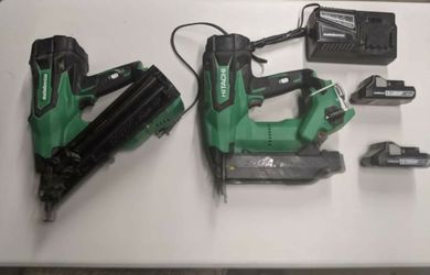 Hitachi 18 gauge brad nailer and 15 guage finish nailer