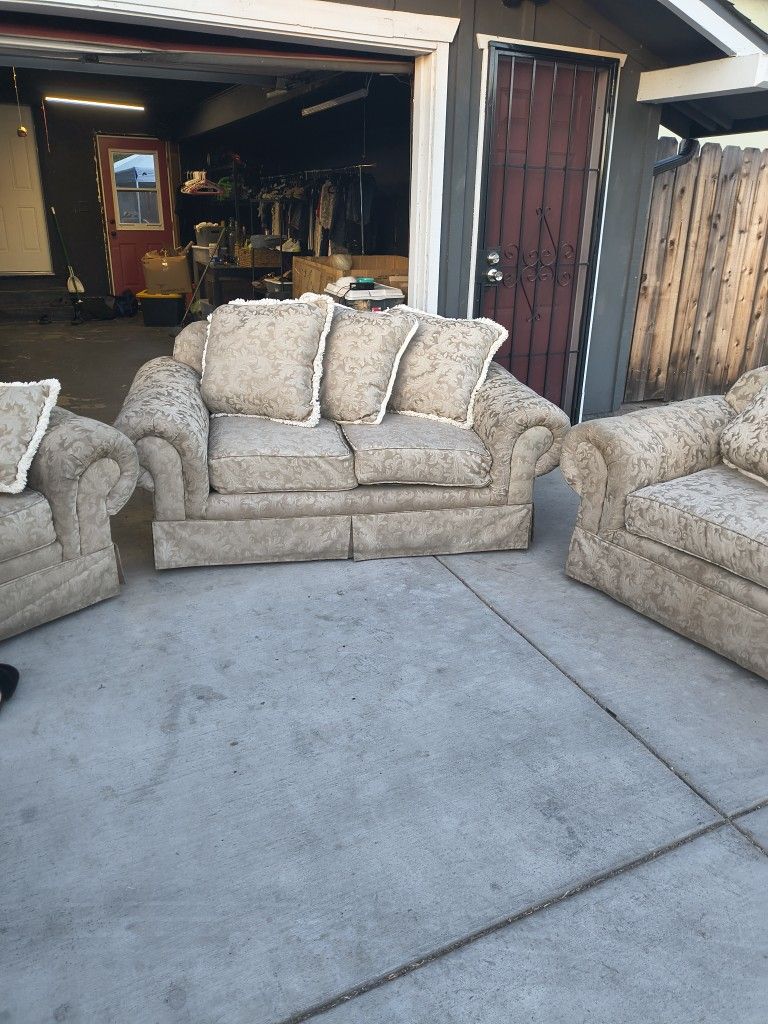 Sofa Set 3 Piece Solid Furniture