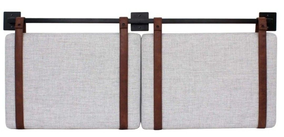 QUEEN BED WALL MOUNT HANGING HEADBOARD