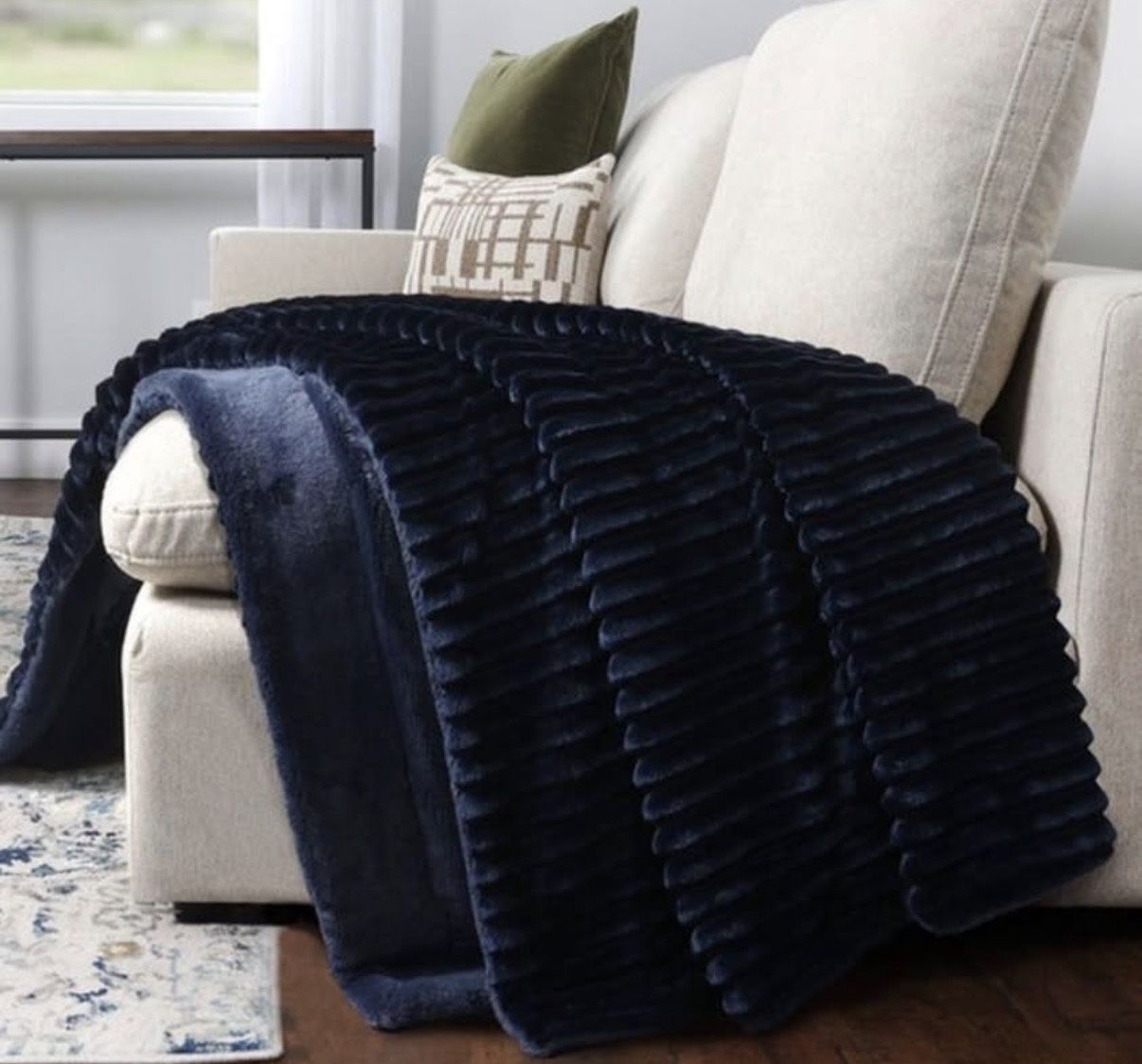 Navy Indoor/Outdoor Throw Blankets (6 Avail)