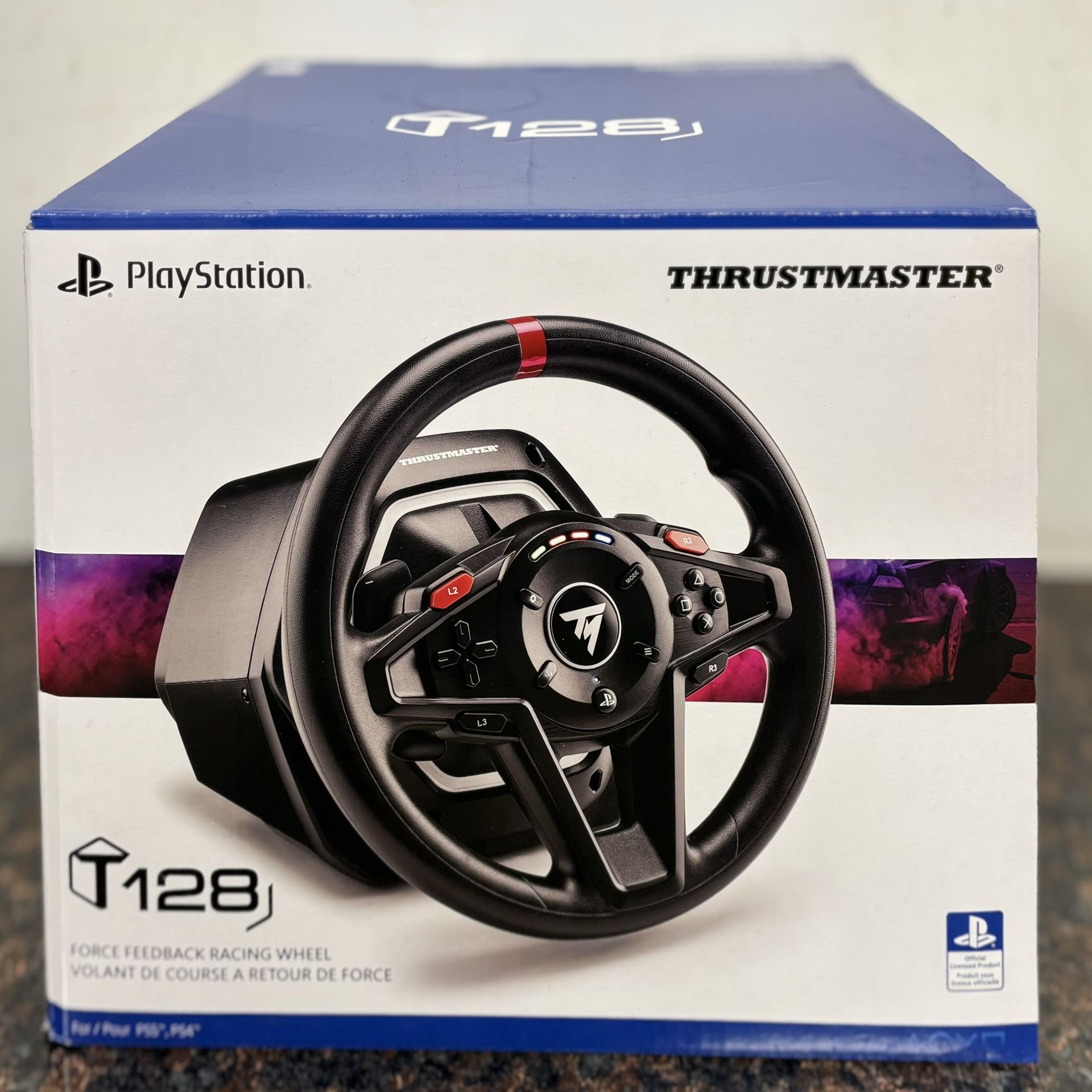 Thrustmaster T128 Racing Wheel for PlayStation 4, 5 and PC Black