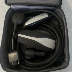 Tesla charger with case and adapters 