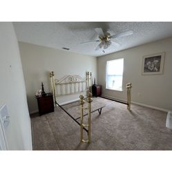 Vintage King Sized Brass  Bed