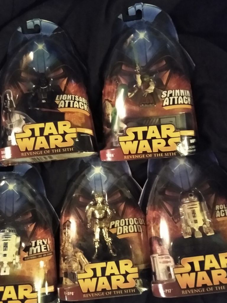 New Star Wars Revenge Of The Sith Toy Lot Little Figures