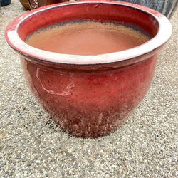 Large Ceramic Pot - Red Color