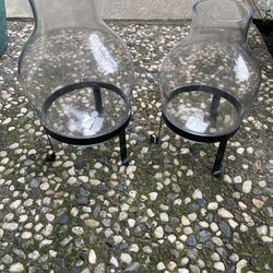 Glass Vase’s With Stands 