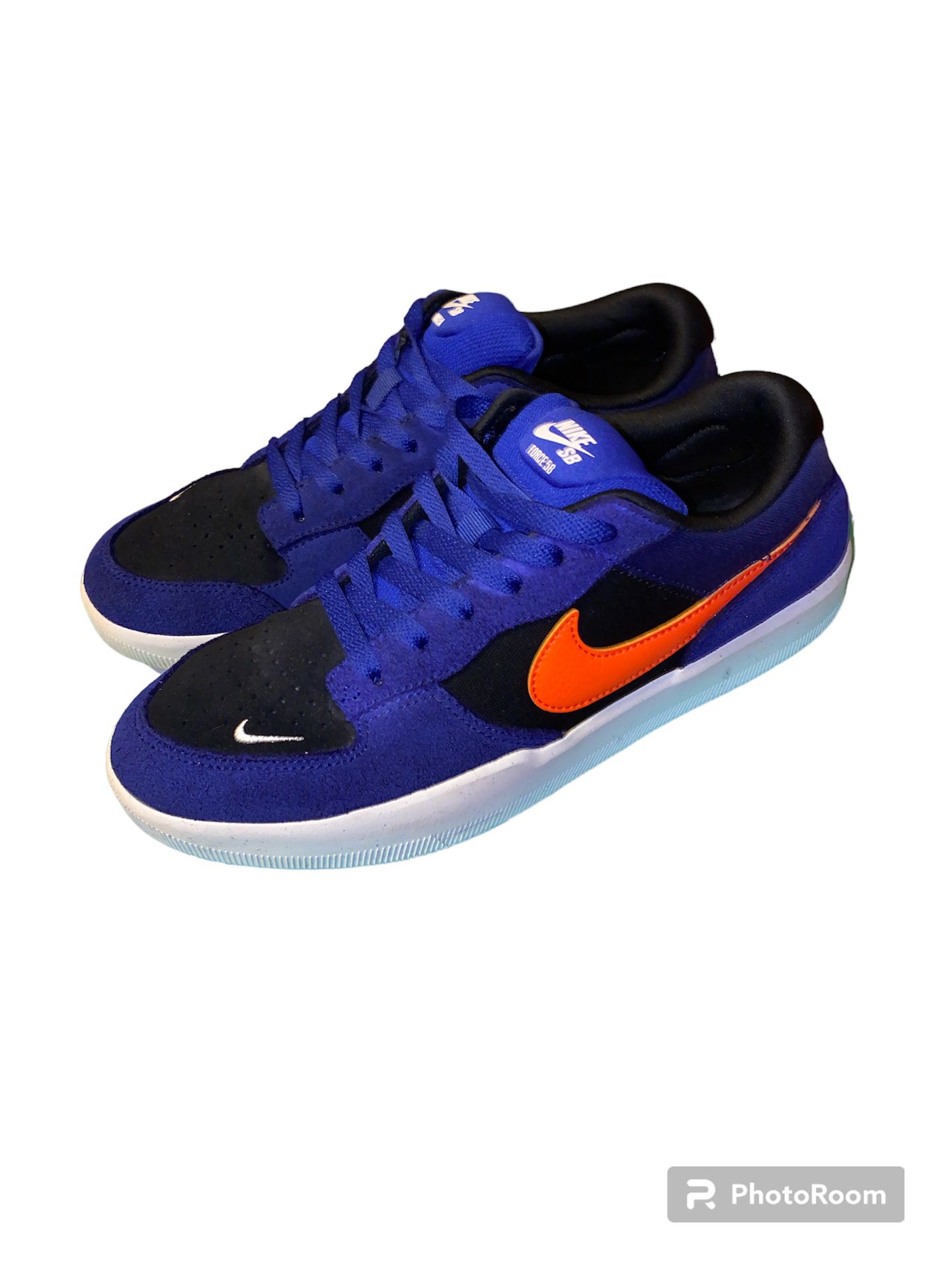 Nike SB Force 58 Concord, Orange & Black Skate Shoes