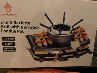 Fondue Pot and Non Stick Griddle