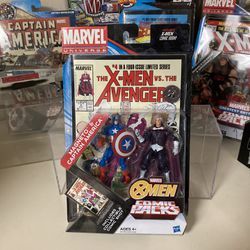 Marvel Universe Captain America/Magneto Comic Pack