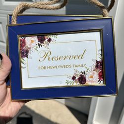 Reserved Seat Signs x2