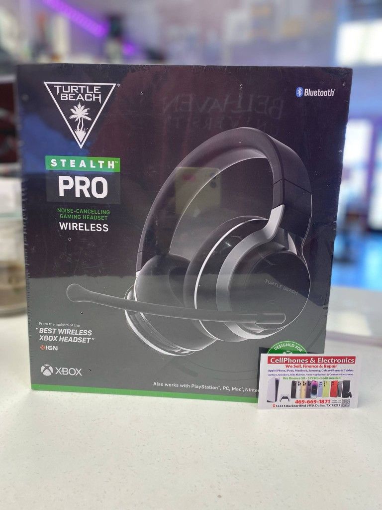 Turtle Beach Stealth Pro Wireless Gaming Headset Noise Cancelling Compatible With PS5,XBOX,Tablet,Phone,Windows-On Special Cash Deal Offer $199