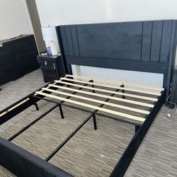 Black King Bed frame