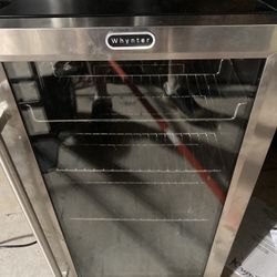 Fridge Stainless Steel Mini Like New 