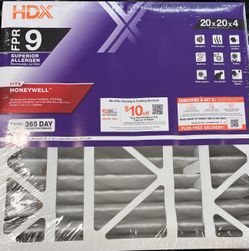 4 HDX 20x20x4 FPR 9 HVAC Air Filters – New/Unused