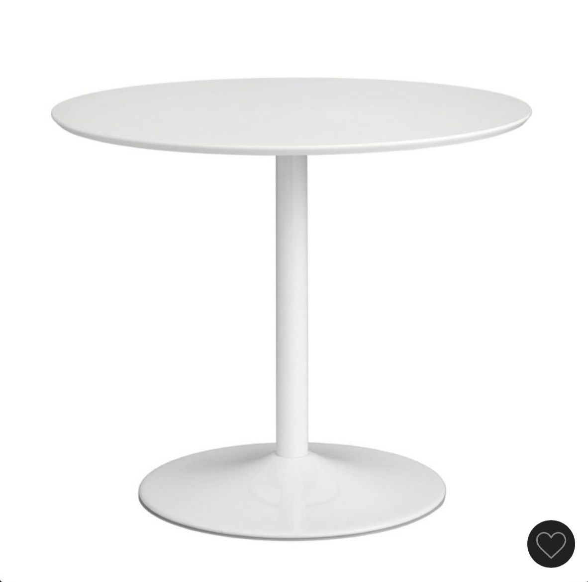 White Table Dining Table 35.4 Inches
