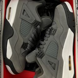 Cool Grey Jordan 4s Size 10