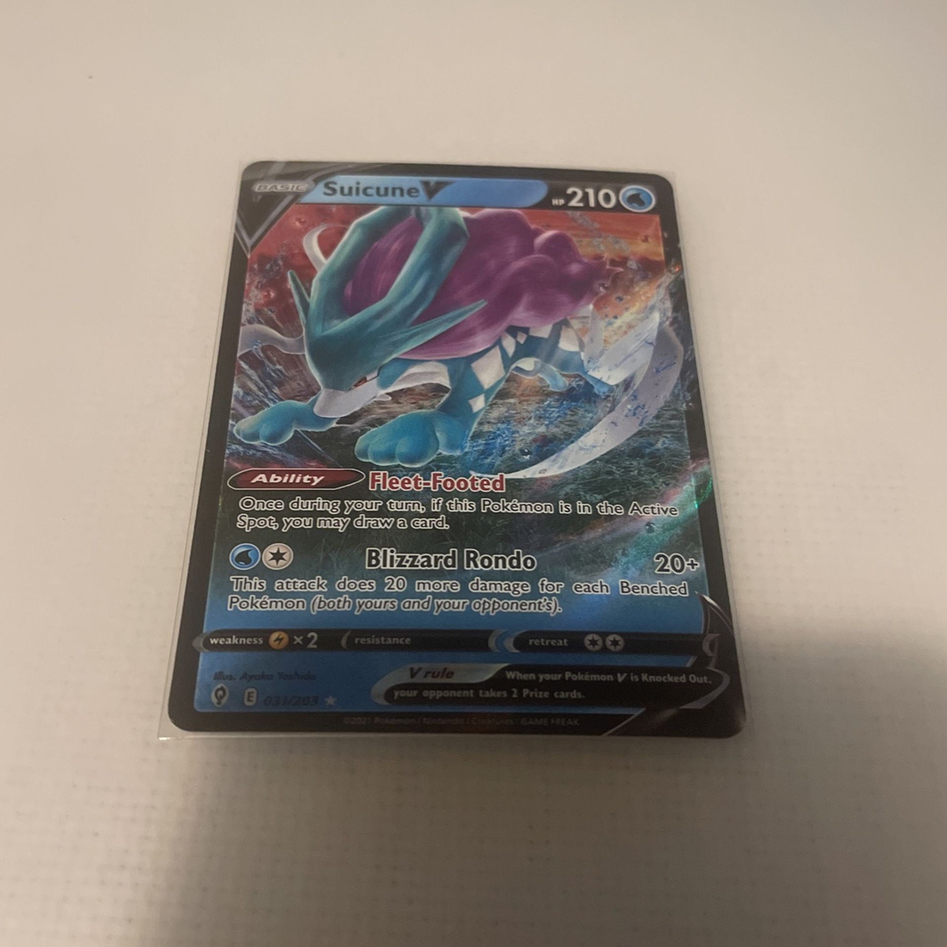 Pokémon Suicune V 31/203