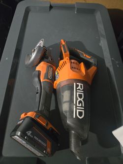 Ridgid 18v Grinder/ vacuum