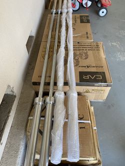 🔥 BRAND NEW 7FT OLYMPIC BARS FOR SALE 45LBS AND 35LBS