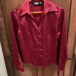 Fun! Harley Davidson Shirt - Womens Medium