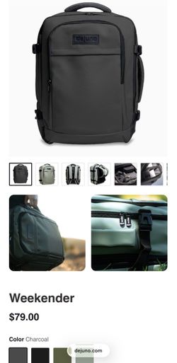 Dejuno Gray Weekender Bacpack