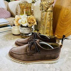 LACOSTE MARCEAU LOW 2 SRM LTH BROWN SUEDE LEATHER MENS SHOES SIZE 12US for Sale in Anaheim CA OfferUp