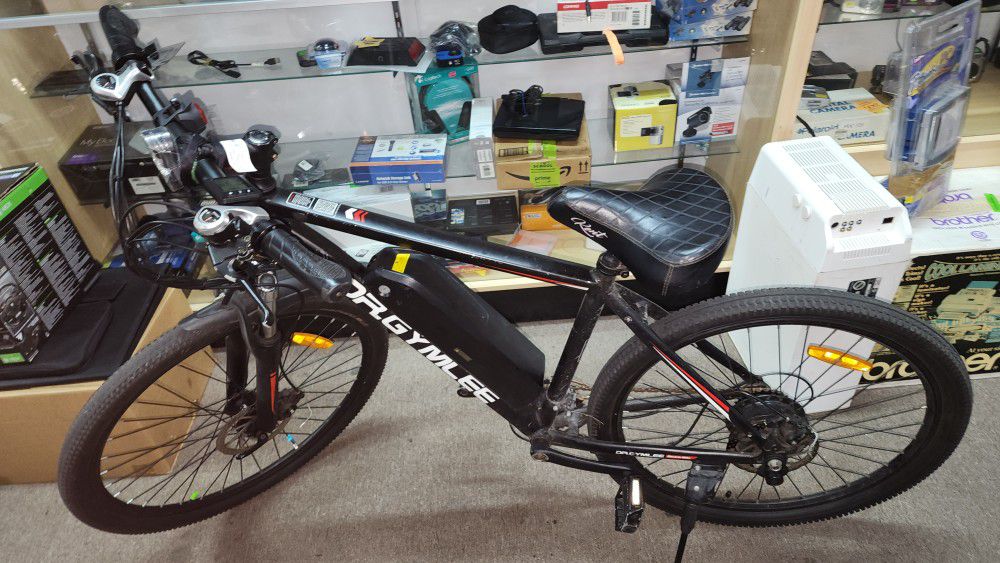 DR. GYMLEE 26" Electric Bicycle + Charger Runs Good Needs Brakes Fixed No Key AS IS 🚲🔋 