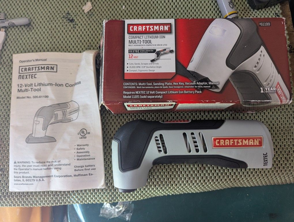 Craftsman Multi+Tool Only.12 V. NEW