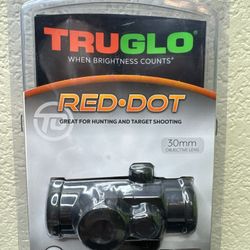 TruGlo RED-DOT 30MM OBJECTIVE LENS 5 MOA RETICLE TG803P Black