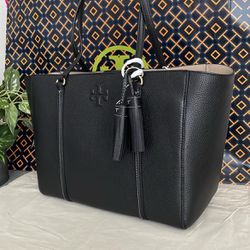 New✨ authentic tory burch thea large tote bag in black