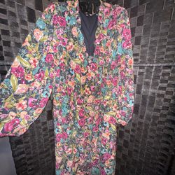 Women's (Size 22W/3XL) Suite 7 Multi-Color Floral Dress