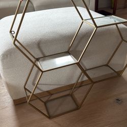 Gold  And Glass  Shelves. 