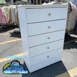 Five Drawer White Dresser Compressed Mueble Cajonera Comoda 