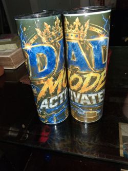 Father's day 20oz tumbler with straw